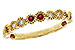 K292-88617: LDS WED RG .16 TW RUBY .25 TGW