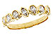 K292-88635: LDS DIA WED RG .62 TW FANCY CUT DIAS