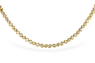 K292-89535: NECKLACE 2.25 TW FANCY CUT DIAS (17.25")
