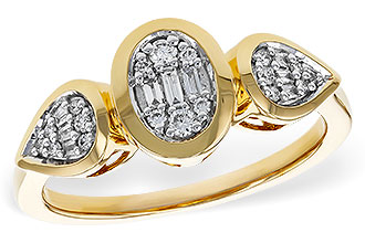 K292-90435: LDS DIA RG .07 TW BAGUETTE .17 TW