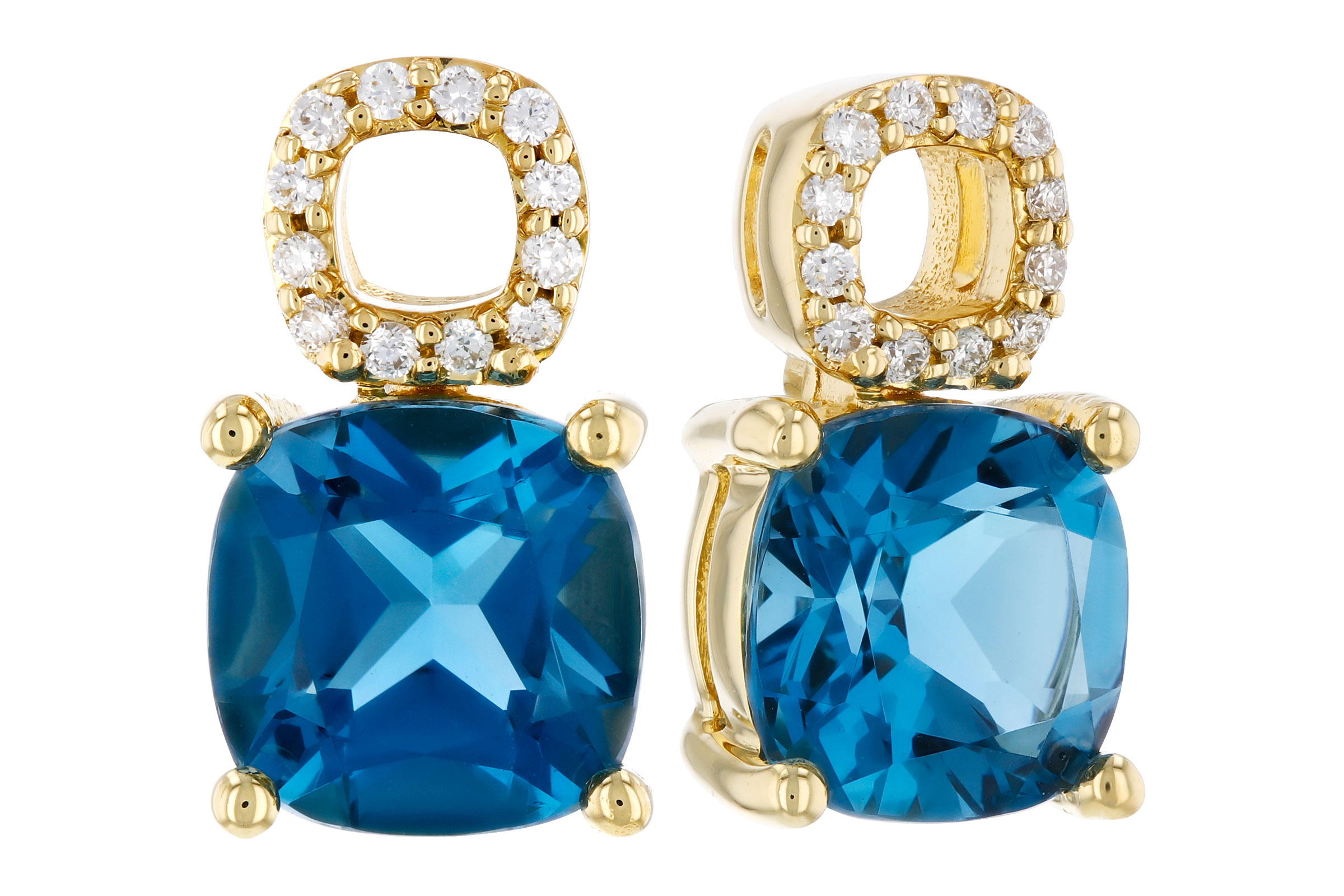K293-74962: EARR 1.92 TW LONDON BLUE TOPAZ 1.98 TGW (6MM LBT)