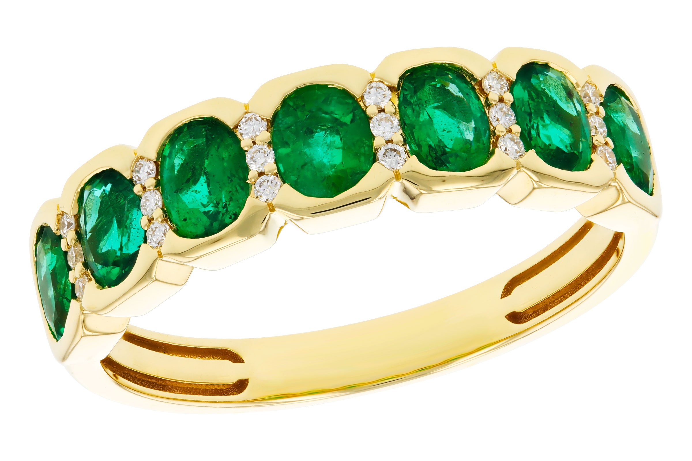 K293-74990: LDS WED RG 1.15 TW EMERALD 1.22 TGW