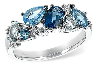 L207-36817: LDS RG 2.05 BLUE TOPAZ 2.16 TGW