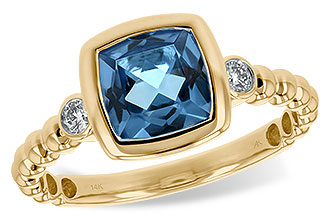 L207-38608: LDS RG 1.57 BLUE TOPAZ 1.65 TGW