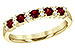 L208-28635: LDS WED RG .44 RUBY .58 TGW