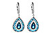 L208-31344: EARR 3.15 TW BLUE TOPAZ 3.32 TGW