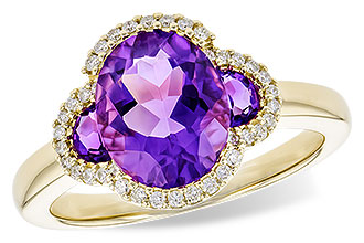 L291-92208: LDS RG 2.44 TW AMETHYST 2.60 TGW