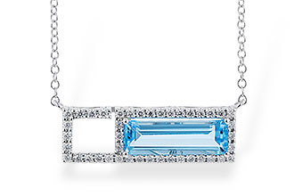 L291-93126: NECK 1.44 BLUE TOPAZ 1.60 TGW