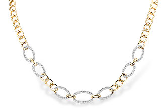 L291-93135: NECKLACE 1.12 TW (17")(INCLUDES BAR LINKS)