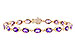 L291-93162: BRACELET 6.86 TW AMETHYST 6.90 TGW