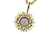 L291-94962: F291-94063 WITH YG PETALS / WG SETTING .10 TW