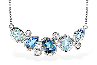 L291-96744: NECK 2.57 BLUE TOPAZ TW 2.72 TGW (18")