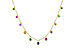 L291-97671: NECK .90 TW MULTI-COLOR SAPPH & GREEN GARNET (18")