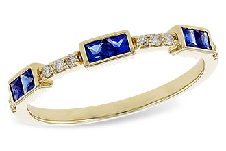 L292-85908: LDS WED RG .36 SAPPHIRE .43 TGW