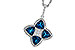 L292-86744: NECKLACE 2.79 LONDON BLUE TOPAZ 2.85 TGW