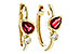 L292-86817: EARRINGS .48 RUBY .54 TGW