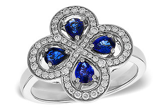 L292-87690: LDS RG .68 TW SAPPHIRE .96 TGW