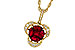 L292-87699: NECKLACE .86 TW RUBY 1.00 TGW