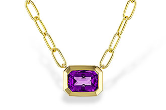 L292-87717: NECKLACE .82 AMETHYST (18")