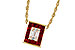 L292-89508: NECKLACE .82 RUBY TW 1.00 TGW