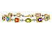 L292-90408: BRACELET 4.63 SEMI-PREC (AMY,BT,CIT,PER) 5.05 TGW