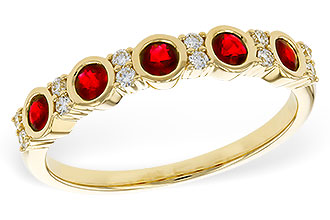 L292-90426: LDS WED RG .33 TW RUBY .45 TGW