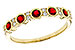 L292-90426: LDS WED RG .33 TW RUBY .45 TGW