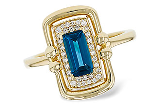L293-73135: LDS RG .84 LONDON BLUE TOPAZ .96 TGW (8x4MM LBT)