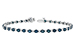 M206-54008: BRACELET 2.35 BLUE DIA 3.17 TW