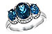 M207-43117: LDS RG 4.20 BLUE TOPAZ 4.33 TGW