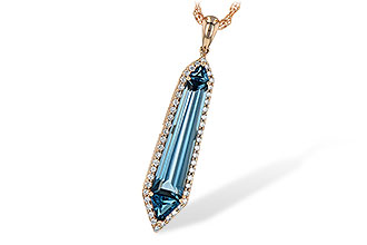 M208-27699: NECK 3.47 LONDON BLUE TOPAZ 3.70 TGW