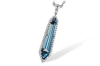 M208-27699: NECK 3.47 LONDON BLUE TOPAZ 3.70 TGW