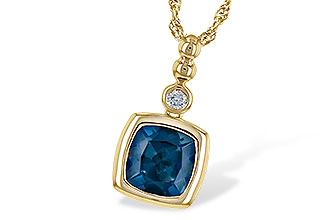 M208-30380: NECK 1.50 LONDON BLUE TOPAZ 1.54 TGW