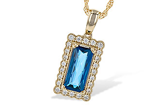 M208-34926: NECK 1.55 LONDON BLUE TOPAZ 1.70 TGW