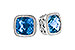 M291-01280: EARR 2.20 TW BLUE TOPAZ