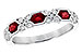 M291-04017: LDS WED RG .74 RUBY 1.00 TGW (4x3MM RUBY)