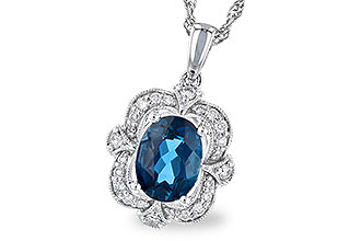 M291-06762: NECK 1.35 LONDON BLUE TOPAZ 1.50 TGW