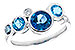 M291-06799: LDS RG 1.40 TW BLUE TOPAZ 1.45 TGW