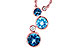 M291-06808: NECK 2.30 BLUE TOPAZ 2.40 TGW