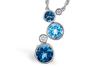 M291-06808: NECK 2.30 BLUE TOPAZ 2.40 TGW