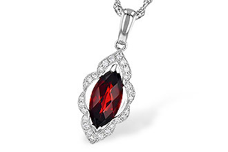 M291-07653: NECK 1.25 GARNET 1.36 TGW