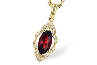 M291-07653: NECK 1.25 GARNET 1.36 TGW
