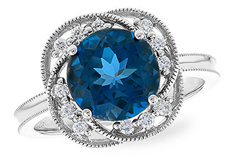 M291-94080: LDS RG 2.90 LONDON BLUE TOPAZ 3.05 TGW (9MM LBT)