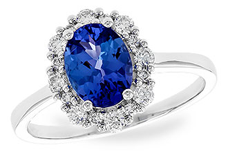 M291-95899: LDS RG 1.02 TANZANITE 1.30 TGW (8x6 OVAL)