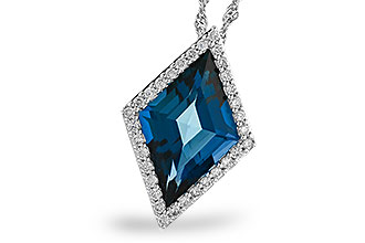 M291-97708: NECK 3.04 LONDON BLUE TOPAZ 3.20 TGW