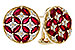 M292-83180: EARRINGS 2.07 TW RUBY 2.37 TGW