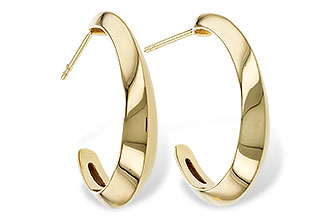 M292-84044: GOLD EARRINGS (25MM)