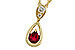 M292-84953: NECKLACE .20 RUBY .26 TGW (4x3 RUBY)