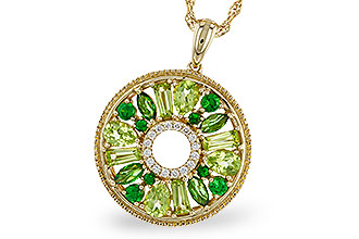 M292-85862: NECKLACE 1.47 SEMI-PREC (PER & GR.GT) 1.52 TGW