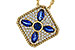 M292-86744: NECKLACE .89 TW SAPPHIRE 1.20 TGW